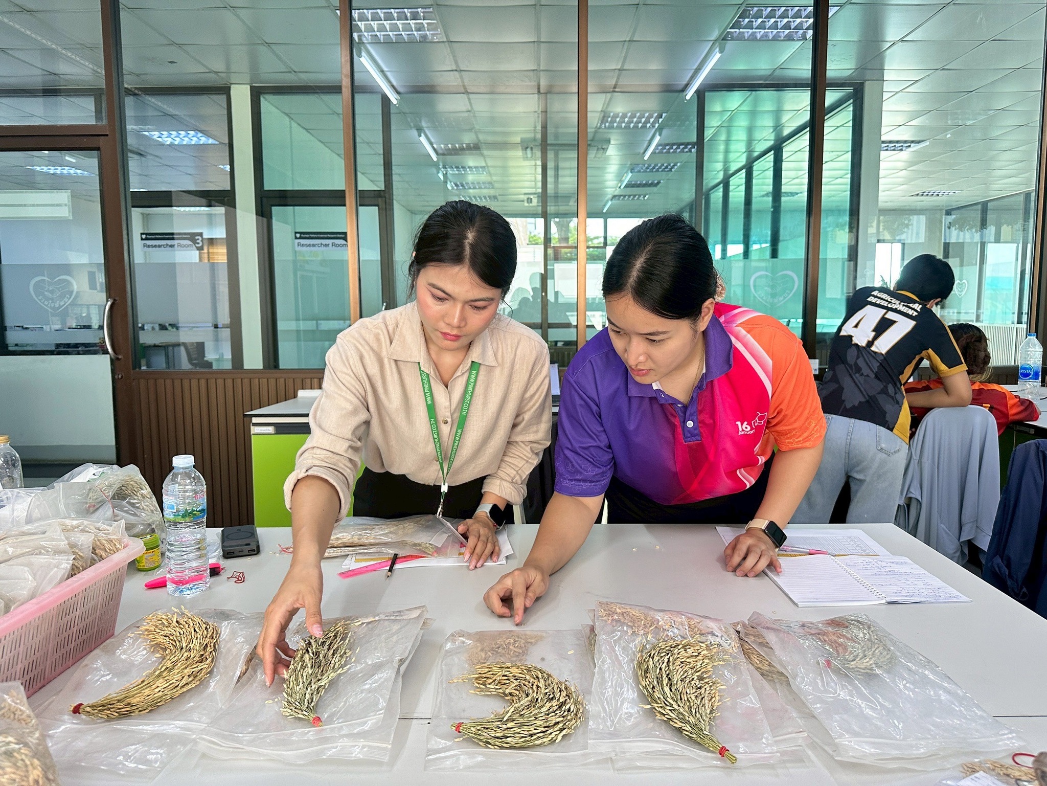 การนำเสนอผลการฝึกประสบการณ์วิชาชีพเชิงปฏิบัติการของครูแผนกวิชาพืชศาสตร์ ณ สถานีวิจัยรวมใจพัฒนาความรู้